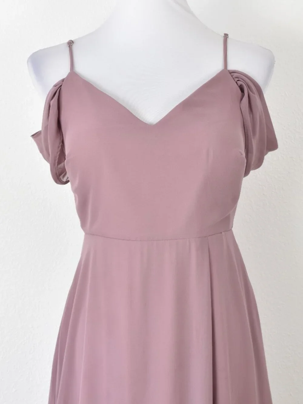 Birdy Grey DARK MAUVE Devin Convertible Chiffon Formal Dress - M - Picture 3 of 9